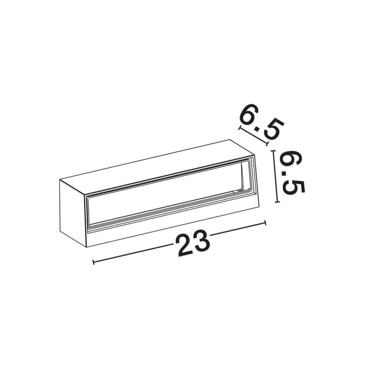 LUCES CHIMORE LE73797/8 podłużny kinkiet zewnętrzny LED IP54