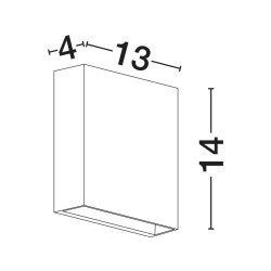 LUCES COLLANA LE73799 modern LED wall lamp IP65 up and down