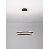 LUCES DONTERIO LE45398/40 czarna, złota lampa wisząca LED