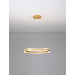 LUCES DONTERIO LE45398/40 czarna, złota lampa wisząca LED