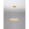 LUCES DONTERIO LE45398/40 czarna, złota lampa wisząca LED