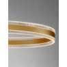 LUCES DONTERIO LE45398/40 czarna, złota lampa wisząca LED