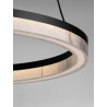 LUCES ESTARIO LE45395 okrągła lampa wisząca LED 3000K czarna