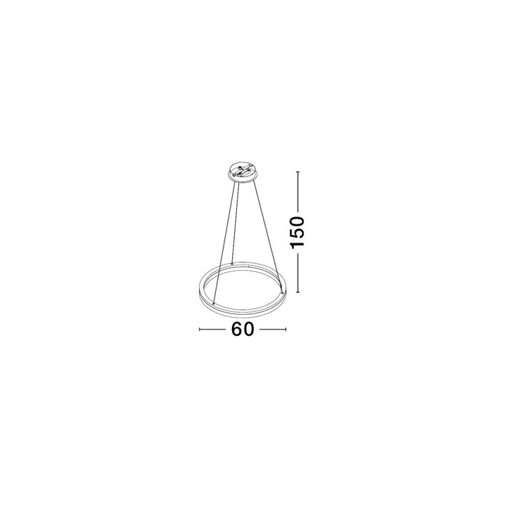 LUCES ESTARIO LE45395 okrągła lampa wisząca LED 3000K czarna
