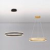 LUCES DONTERIO LE45398/40 black, gold LED pendant lamp