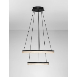 LUCES ESTARIO LE45396 lampa wisząca LED 3000K, 2 pierścienie