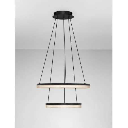 LUCES ESTARIO LE45396 lampa wisząca LED 3000K, 2 pierścienie LUCES ESTARIO LE45396 lampa wisząca LED 3000K, 2 pierścienie