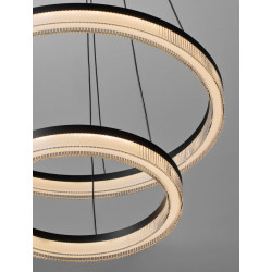 LUCES ESTARIO LE45396 lampa wisząca LED 3000K, 2 pierścienie