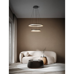 LUCES ESTARIO LE45396 lampa wisząca LED 3000K, 2 pierścienie
