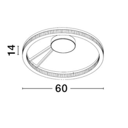 LUCES ESTARIO LE45397 ceiling lamp black LED 3000K