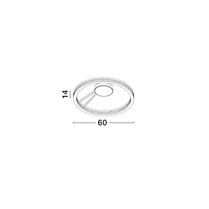 LUCES ESTARIO LE45397 lampa sufitowa czarna LED 3000K