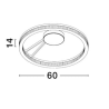 LUCES ESTARIO LE45397 ceiling lamp black LED 3000K