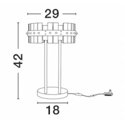 LUCES BRIOLVO LE45103 lampa stołowa LED 3500K złoto