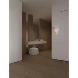 LUCES PELAVRO LE45104/5 kinkiet 2xE14 srebro, złoty kryształ