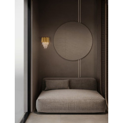 LUCES PELAVRO LE45104/5 wall lamp 2xE14 silver, gold crystal
