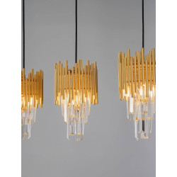 LUCES PELAVRO LE45106 lampa wisząca 3xE14 złota