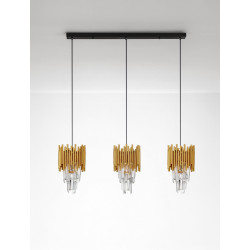 LUCES PELAVRO LE45106 lampa wisząca 3xE14 złota