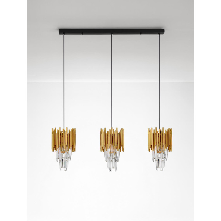 LUCES PELAVRO LE45106 hanging lamp 3xE14 gold