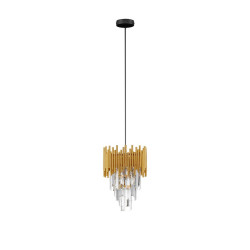 LUCES PELAVRO LE45107 złota lampa wisząca żarówka E14