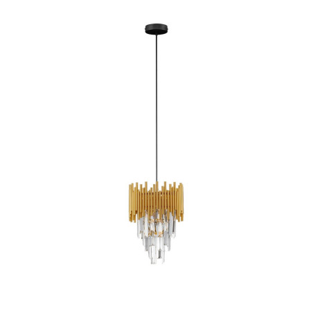 LUCES PELAVRO LE45107 złota lampa wisząca żarówka E14 LUCES PELAVRO LE45107 złota lampa wisząca żarówka E14