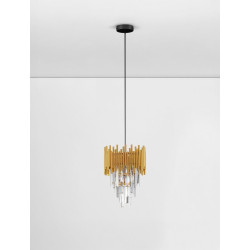 LUCES PELAVRO LE45107 gold pendant lamp E14 bulb