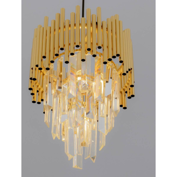 LUCES PELAVRO LE45107 złota lampa wisząca żar&oacute;wka E14