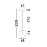 LUCES LURVELA LE45128/32 LED ball pendant lamp 3000K