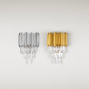 LUCES PELAVRO LE45104/5 wall lamp 2xE14 silver, gold crystal