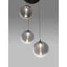 LUCES LURVELA LE45129/33 lampa wisząca LED kule szara, złota
