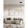 LUCES LURVELA LE45129/33 LED hanging lamp balls grey, gold
