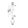 LUCES LURVELA LE45129/33 lampa wisząca LED kule szara, złota