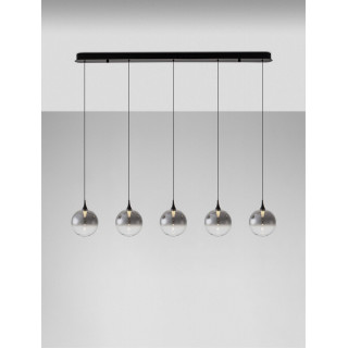 LUCES LURVELA LE45131/5 lampa wisząca LED 3000K szara, złota
