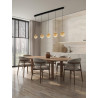 LUCES LURVELA LE45131/5 LED pendant lamp 3000K grey, gold