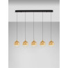 LUCES LURVELA LE45131/5 LED pendant lamp 3000K grey, gold