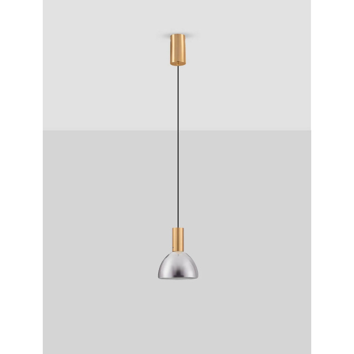 LUCES SARDUNO LE45136 lampa wisząca LED 3000K złoto/szarość