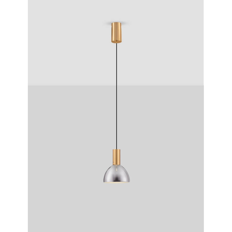 LUCES SARDUNO LE45136 lampa wisząca LED 3000K złoto/szarość