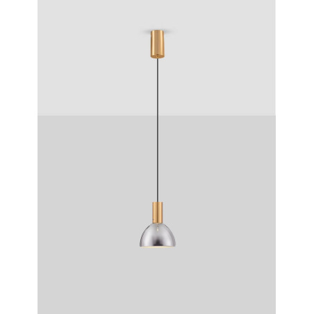LUCES SARDUNO LE45136 lampa wisząca LED 3000K złoto/szarość LUCES SARDUNO LE45136 lampa wisząca LED 3000K złoto/szarość