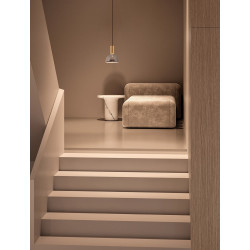 LUCES SARDUNO LE45136 lampa wisząca LED 3000K złoto/szarość