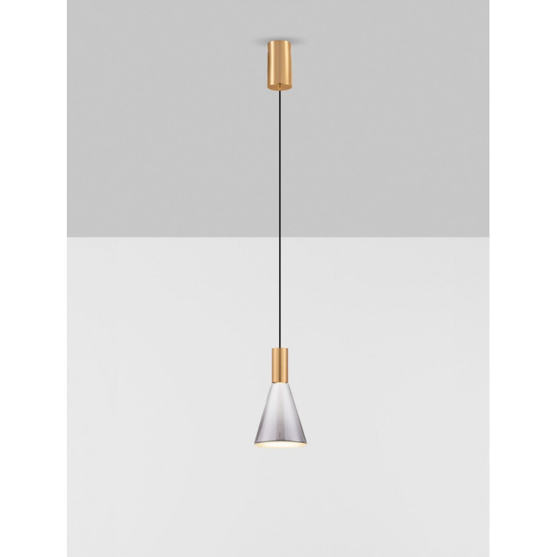 LUCES SARDUNO LE45137 lampa wisząca LED stożkowy klosz