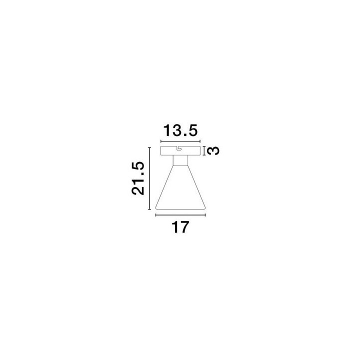 LUCES SARDUNO LE45143 lampa sufitowa LED 8W, 3000K, glamour