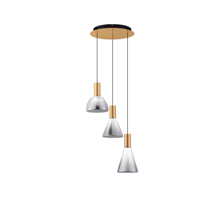 LUCES SARDUNO LE45138 lampa wisząca LED 20W 3 klosze