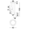 LUCES SARDUNO LE45138 lampa wisząca LED 20W 3 klosze