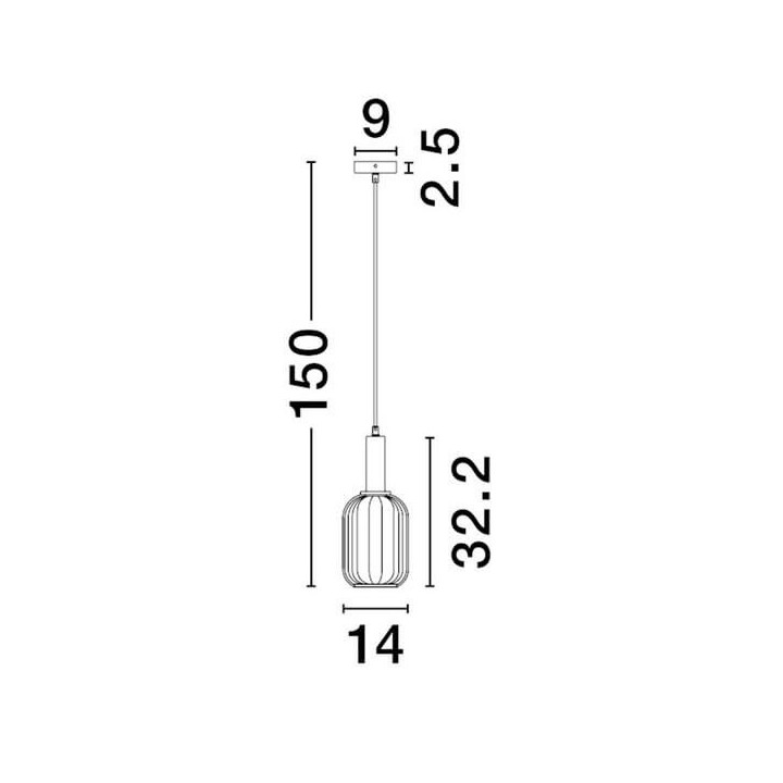 LUCES QUERISA LE45215 lampa wisząca żar&oacute;wka E27 nowoczesna