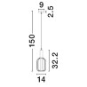 LUCES QUERISA LE45215 pendant lamp E27 bulb modern