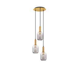 LUCES QUERISA LE45216 lampa wisząca z 3xE27 szklane klosze