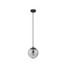 LUCES CELONDA LE45218 pendant lamp E27 black glass shade