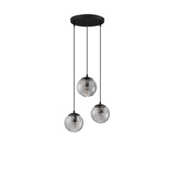 LUCES CELONDA LE45219 hanging lamp 3xE27 ball black