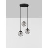 LUCES CELONDA LE45219 hanging lamp 3xE27 ball black