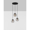 LUCES CELONDA LE45219 hanging lamp 3xE27 ball black