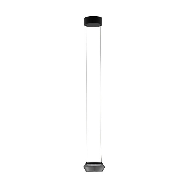 LUCES OVANIRA LE45194 nowoczesna czarna lampa wisząca LED 8W